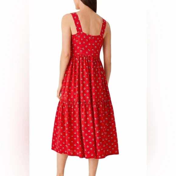 Ann Taylor Red Floral Maxi Dress - Picture 2 of 3